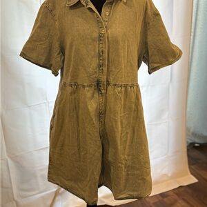 LuLaRoe Ashton Denim Button-Front Mini Dress